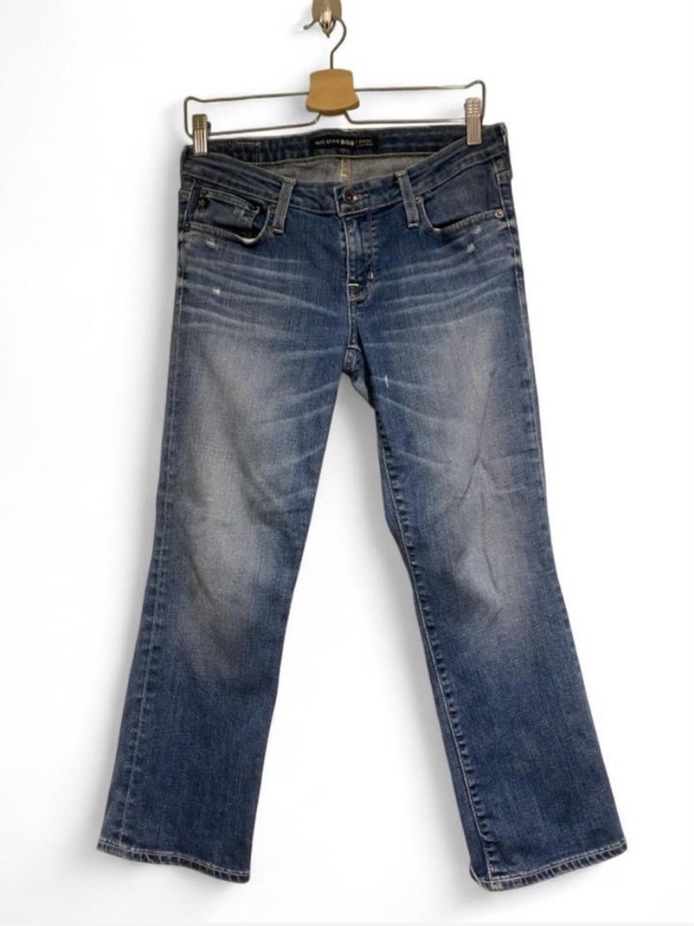 Y2K Big Star Rikki Low Rise Jeans Medium Wash Distressed Skater Crop